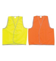 Safety vest dnc fluoro orange med day use