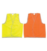 Safety vest dnc fluoro orange x-lge day use