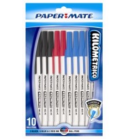 Pen p/mate bp kilometrico med variety 10pk h/sell