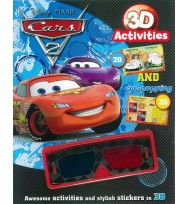 Activity book & 3d story disney cars 2