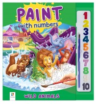 Book activity hinkler paint with numbers wild animals