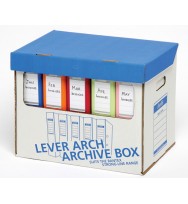Archive box bantex strong-line w/ window hold 5 l/a files - box of 12