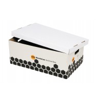 Archive box marbig maximiser black/white 80017
