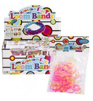 Loom bands glow in the dark 200 bands with 12 clasps & hook