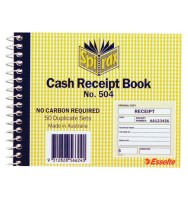 Cash rec book spirax 504 dup c/less 5x4 - pack of 5