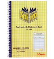 Inv/stat book spirax 555 dup 50lf - pack of 10