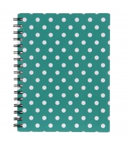 Note book spirax 511 h/cover s/o spots aqua - pack of 5