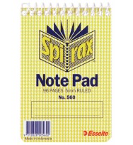 Note book spirax 560 a10 112x76 t/o - pack of 40