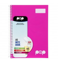 Note book spirax pop a5 p944 200pg pink - pack of 5