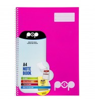 Note book spirax pop a4 p945 120pg pink - pack of 10