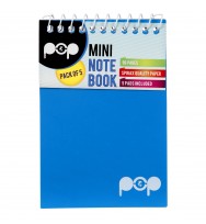 Note book spirax pop pocket p947 96pg blue - pack of 5