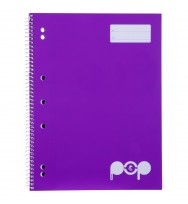 Lecture book spirax pop a4 p954 120pg purple - pack of 10