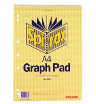 Graph book spirax 585 a4 5mm - pack of 10