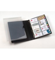 Business card book and case holds 500 cards