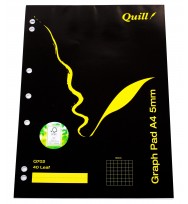 Graph pad quill a4 q702 5mm squares 40lf pk 10