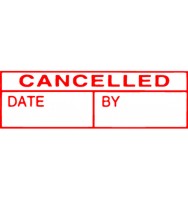 X-stamper #1540 (red) cancelled-date-by