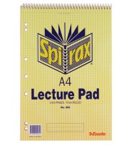 Lecture pad spirax 905 a4 t/o 70lf - pack of 10