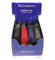 Umbrella rainmates mini wood handle asstd