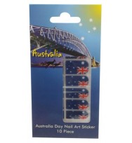 Nail art acp sticker australian flag 10 pieces