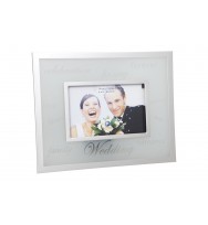 Frame profile dedication wedding 4x6 silver