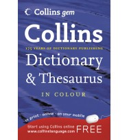 Dictionary & thesaurus collins gem