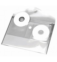 Document wallet colby harlequin clear w/cd holder