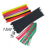 Chenille stems neon colours pk100