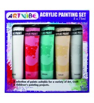 Paint artvibe acrylic christmas inspired colours 5 pack