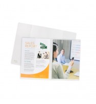 Document wallet A4 Rexel twin pocket clear 80/tw/a4