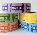 Tickets Admit One Bsg 1000/Roll Pk5