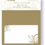 Place Card Set Ozcorp Gold