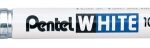 Marker Pentel 100w-M Bullet White Bx12