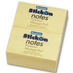 Stick on Notes B/Tone 76x125mm Yellow