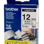 Label Tape Brother Tze-231 12mmx8m Black on White