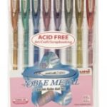 Pen Uni Rb Signo Um120 Noble Metallic Fine Asst Wlt8