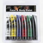Paint Face & Body Alpen Starter Kit With Brush 6x15ml