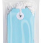 Craft Tag Avery 96x48mm With String Blue Pk24
