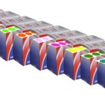 Label Quik Stik Disp 14mm Blue Dot