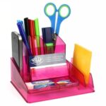 Desk Organiser Italplast Translucent Pink