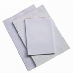 Office Pads Quill A5 Bank Ruled White Single Sided 90lf 60gsm Pk20
