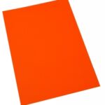 Cardboard Quill 510x635mm 230gsm Fluoro Orange Pk25