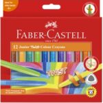 Crayons Faber-Castell Junior Twist Asst Bx12