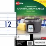 Label Avery Laser L7913 Ultra Resistant 99.1x42.3mm 12up Pk10