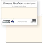 Envelope Ozcorp C6 18x12cm Premium Parchment Cream Pk20