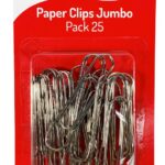 Paper Clips Stat 75mm Jumbo Pk25