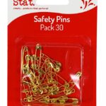 Safety Pins Stat Gold Pk30