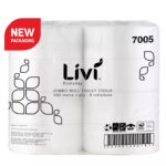 Toilet Paper Roll Livi Basics 500m Jumbo 1ply - Box of 8