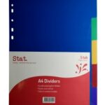 Dividers Stat A4 PP 5 Tab
