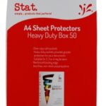 Sheet Protector Stat A4 70 Micron Clear H/Duty Bx50
