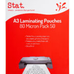 Laminating Pouch Stat A3 80 Micron Pk50